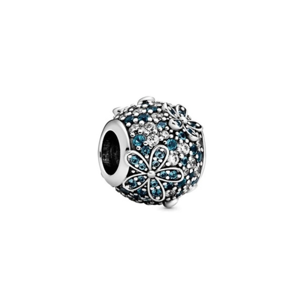 Elegant Blue and Silver Floral Charm